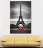 Tower In Red Canvas Framed Art Print (33 x 21 Inches)