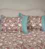 Red Fruit Print 200 TC Cotton Double Bed Sheet with 2 Pillow Covers Sensory Bloom Collection