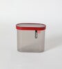 Red Fusion Oval Plastic Container (Set of 3)