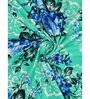 Green Floral 200 TC Cotton Double Queen Sized Bedsheet With 2 Pillow Covers