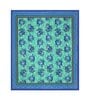 Green Floral 200 TC Cotton Double Queen Sized Bedsheet With 2 Pillow Covers