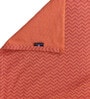 Red Geometric TC 300 100% Cotton Queen Size Bedsheet with 2 Pillow Covers