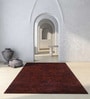 Red Geometric Wool 8 ft x 10 ft Hand Tuftted Carpet