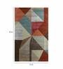 Geometrical Pattern Wool Hand Tufted 5 x 8 Feet Carpet