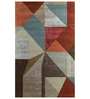Geometrical Pattern Wool Hand Tufted 5 x 8 Feet Carpet