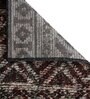 Red Geometrical Polypropylene 3 ft x 5 ft Machine Made Carpet