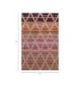 Red Geometrical Wool 3 ft X 5 ft Hand Tufted Carpet