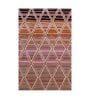 Red Geometrical Wool 3 ft X 5 ft Hand Tufted Carpet
