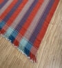 Red Geometrical Wool 5 ft X 8 ft Rectangle Flat Weaves