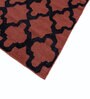 Red Geometrical Wool 5 ft X 8 ft Flat Weaves