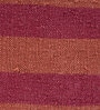 Red Geometrical Wool 5 ft X 8 ft Flat Weaves