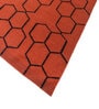 Red Geometrical Wool 5 ft X 8 ft Flat Weaves