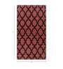 Red Geometrical Wool 5 ft X 8 ft Flat Weaves