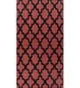 Red Geometrical Wool 5 ft X 8 ft Flat Weaves