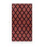 Red Geometrical Wool 5 ft X 8 ft Flat Weaves