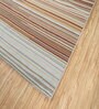 Red Geometrical Wool 6 ft X 9 ft Flat Weaves