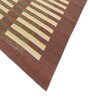 Red Geometrical Wool 6 ft X 9 ft Flat Weaves