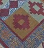 Multicolor Geometrical Wool and Cotton 5 x 8 Feet Hand tufted Carpet