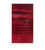 Red Geometrical Wool and Viscose 6 ft X 9 ft Flat Weaves