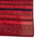 Red Geometrical Wool and Viscose 6 ft X 9 ft Flat Weaves