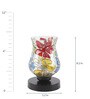 Red Shade Table Lamp with Metal Base