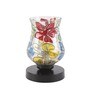 Red Shade Table Lamp with Metal Base