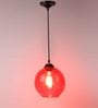 Agen Red Glass Hanging Light