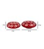 Red Glass Urli / Potpourri Bowl Set of 2