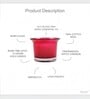 Red Glass Votive Candles Set Of 6