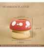 Red Glow Ceramic Mushroom Planters (Set of 60)