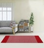 Red Handmade 100% Cotton Striped Bedside Runner