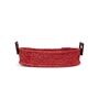 Red Hogla Grass Multipurpose Oval  Basket With Handles