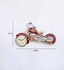 Red Iron Small Clock Bike Wall Clock