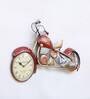 Red Iron Small Clock Bike Wall Clock