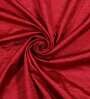 Red Jacquard Floral 9FT Light Filtering Eyelet Long Door Curtains (Pack of 2)