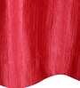 Red Jacquard Floral 9FT Light Filtering Eyelet Long Door Curtains (Pack of 2)
