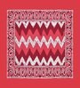 Red Abstract 120 TC Cotton Queen Sized Bedsheet with 2 Pillow Cover