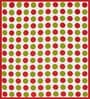 Red Geometric 120 TC Cotton Queen Sized Bedsheet with 2 Pillow Cover