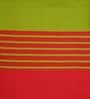 Red Geometric 120 TC Cotton Queen Sized Bedsheet with 2 Pillow Cover