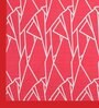 Red Abstract 120 TC Cotton Queen Sized Bedsheet with 2 Pillow Cover