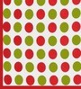 Red Geometric 120 TC Cotton Queen Sized Bedsheet with 2 Pillow Cover