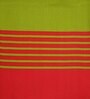 Red Geometric 120 TC Cotton Queen Sized Bedsheet with 2 Pillow Cover