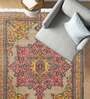 Multicolor Persian Jute 6 ft x 9 ft Hand Woven Carpet
