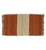 Red Jute Reversible Hand Woven 4 x 2 Feet Dhurrie