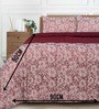 Red Kanan Reversible King Quilt 90X90 With 2 Pillow Covers