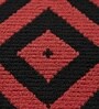 Red Geometric Microfiber 24X16 Inches Anti-Skid Door Mat