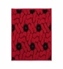 Red Floral Microfiber 24X16 Inches Anti-Skid Door Mat