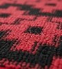 Red Abstract Microfiber 24X16 Inches Anti-Skid Door Mat
