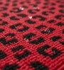 Red Floral Microfiber 24X16 Inches Anti-Skid Door Mat