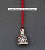 Red Macrame Ceramic Handmade bell for Wall hanging